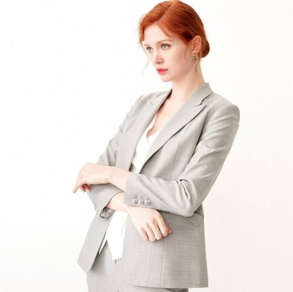 Ladies Trouser Suit Designs 50%Wool Blazers Ladies Women 2 Piece Set Pant Coat for Women Formal Suit - Image 5